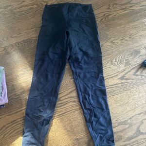 Lululemon black leggings with sheer camo